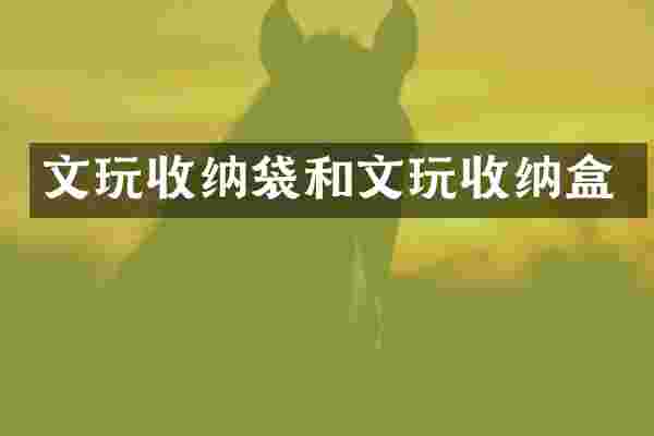 文玩收纳袋和文玩收纳盒