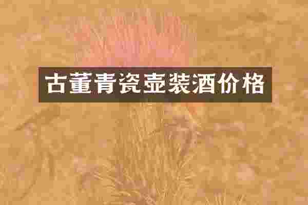 古董青瓷壶装酒价格