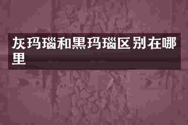 灰玛瑙和黑玛瑙区别在哪里