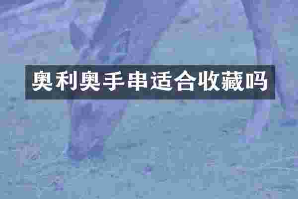 奥利奥手串适合收藏吗