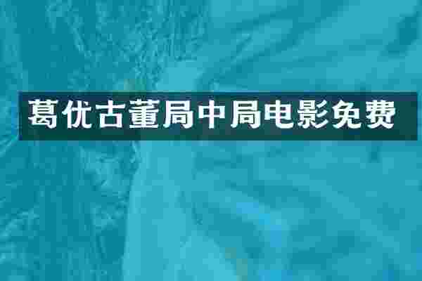 葛优古董局中局电影免费