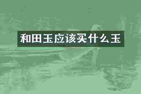 和田玉应该玉