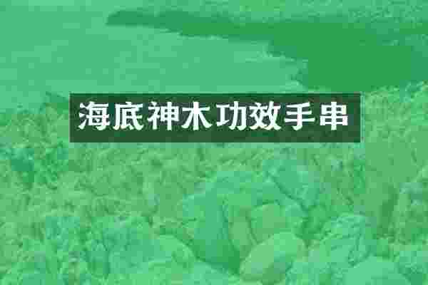海底神木功效手串