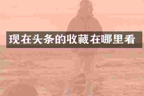 现在头条的收藏在哪里看