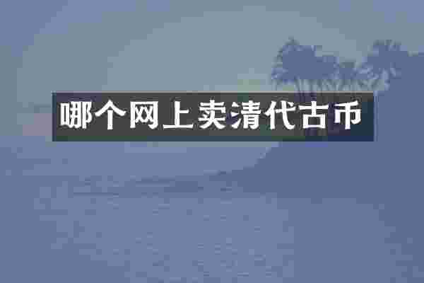 哪个网上卖清代古币