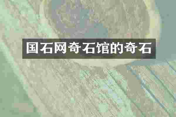 国石网奇石馆的奇石