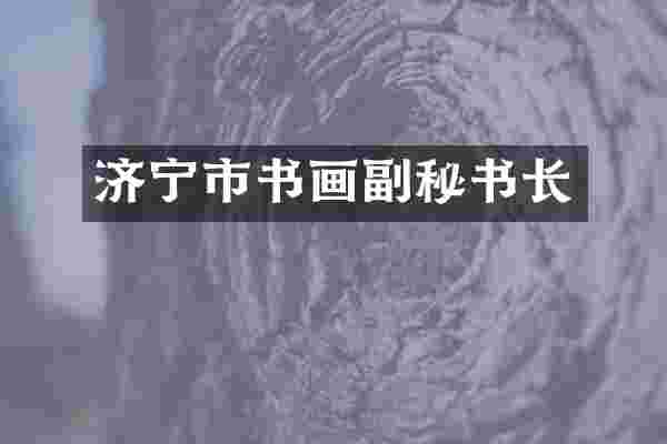 济宁市书画副秘书长