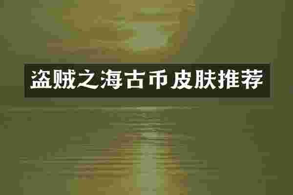 盗贼之海古币皮肤推荐