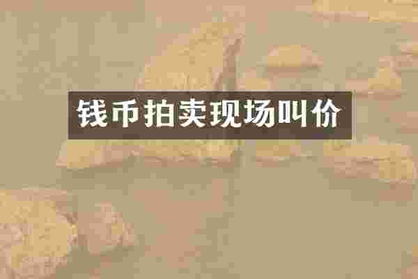钱币拍卖现场叫价