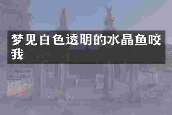 梦见白色透明的水晶鱼咬我