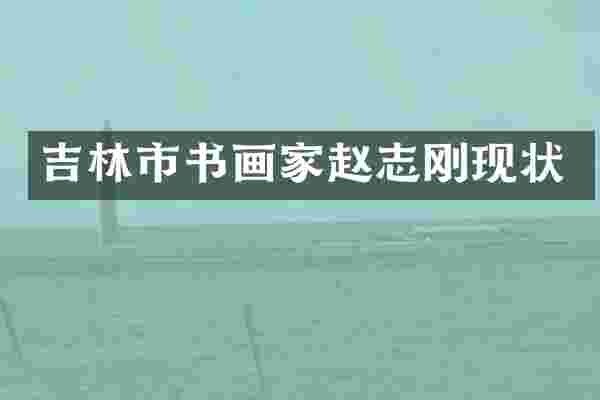 吉林市书画家赵志刚现状