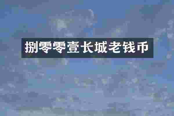捌零零壹长城老钱币