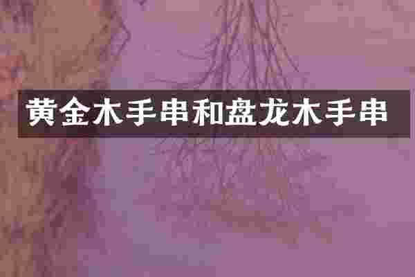 黄金木手串和盘龙木手串