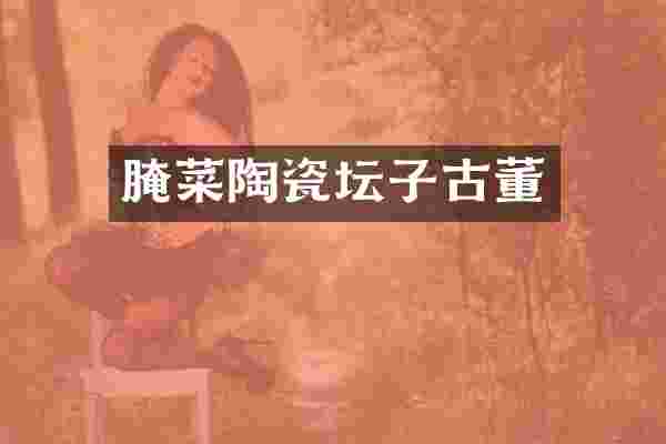 腌菜陶瓷坛子古董