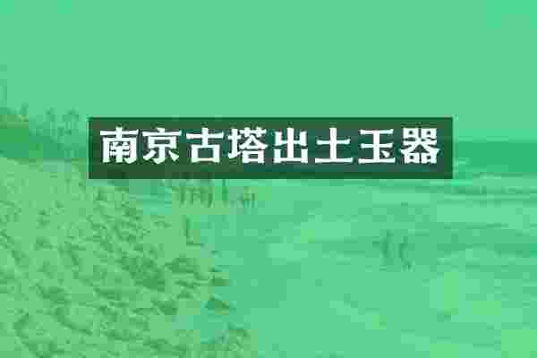 南京古塔出土玉器