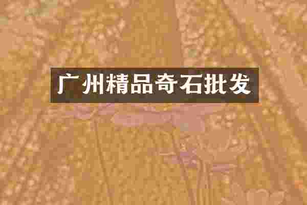 广州精品奇石批发