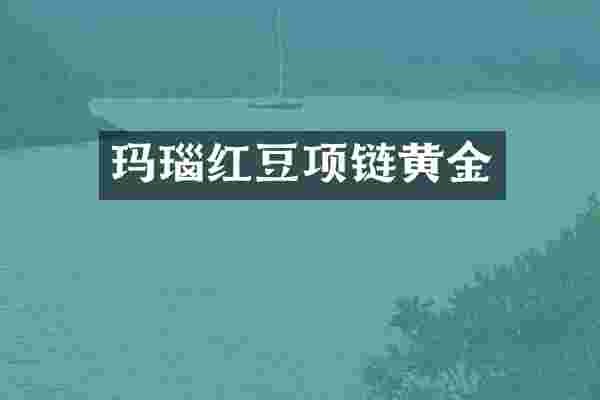 玛瑙红豆项链黄金
