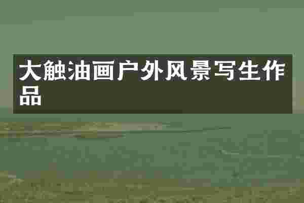 大触油画户外风景写生作品