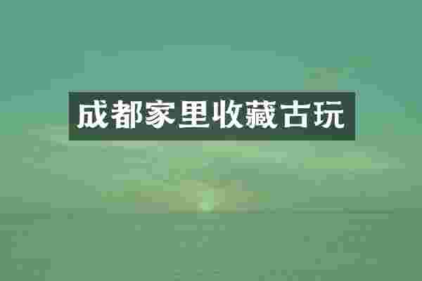 成都家里收藏古玩