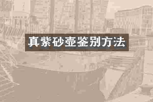 真紫砂壶鉴别方法
