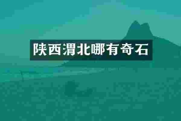 陕西渭北哪有奇石