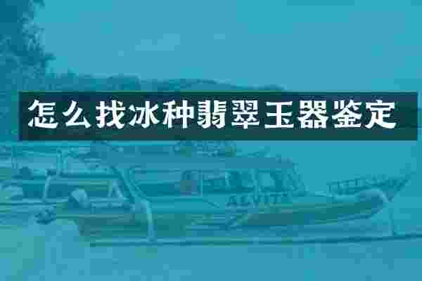 怎么找冰种翡翠玉器鉴定