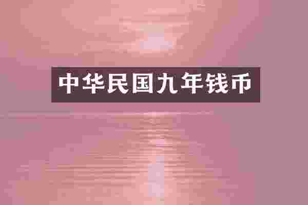 中华民国九年钱币