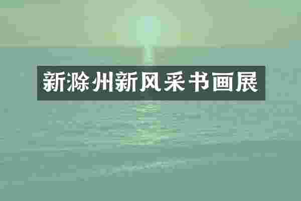 新滁州新风采书画展