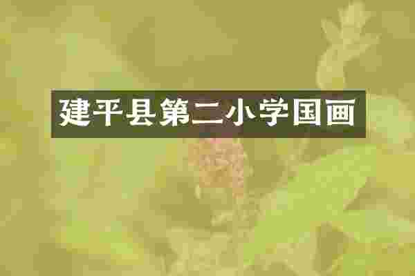 建平县第二小学国画