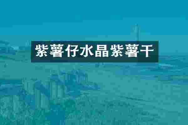 紫薯仔水晶紫薯干
