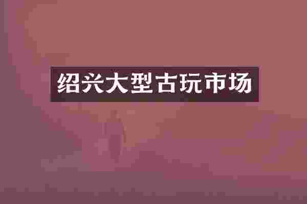 绍兴大型古玩市场