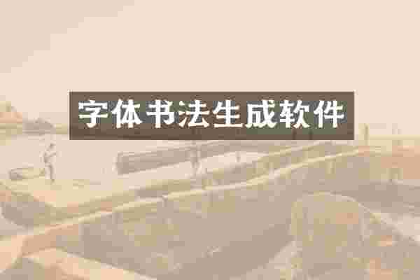 字体书法生成软件