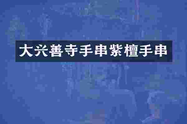 大兴善寺手串紫檀手串