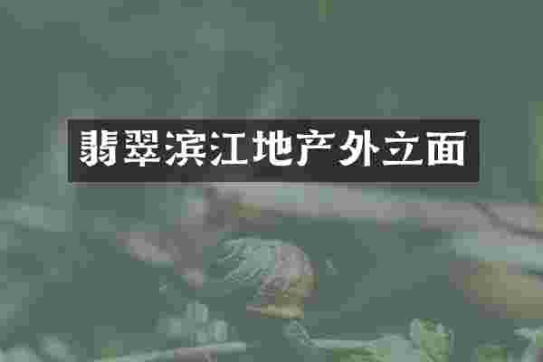 翡翠滨江地产外立面
