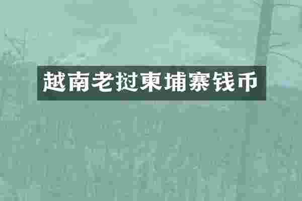 越南老挝柬埔寨钱币