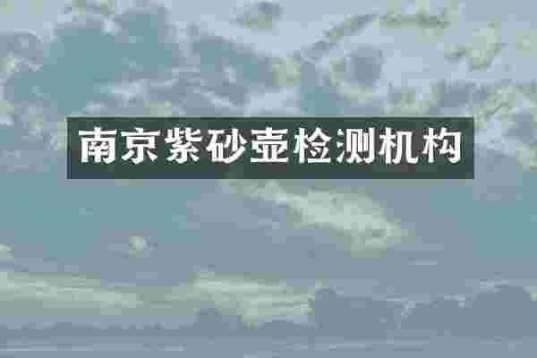南京紫砂壶检测机构