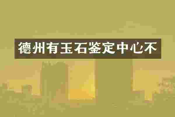 德州有玉石鉴定中心不