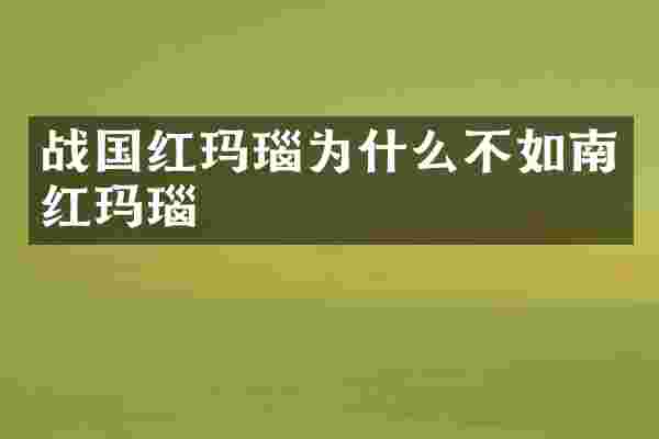 战国红玛瑙为什么不如南红玛瑙