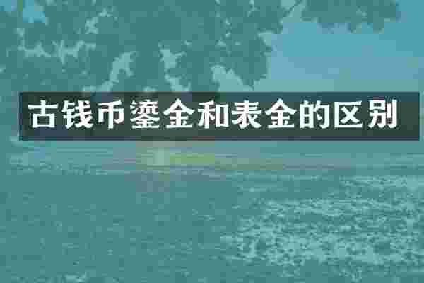 古钱币鎏金和表金的区别