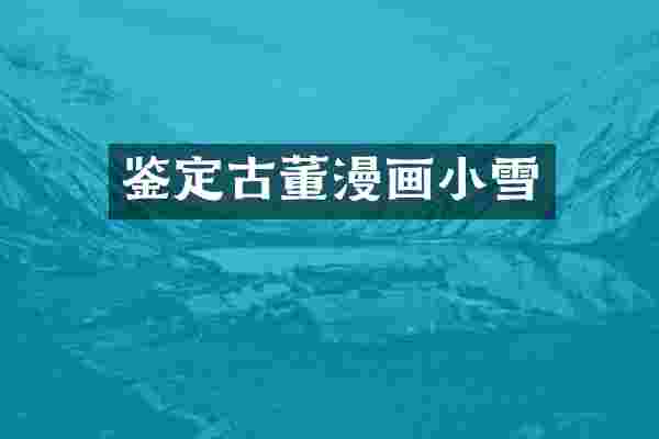 鉴定古董漫画小雪
