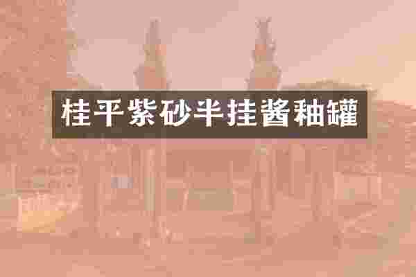 桂平紫砂半挂酱釉罐
