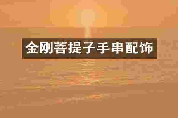 金刚菩提子手串配饰