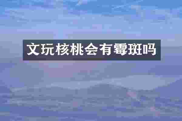 文玩核桃会有霉斑吗