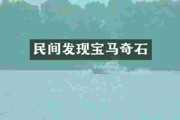 民间发现宝马奇石