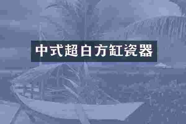 中式超白方缸瓷器