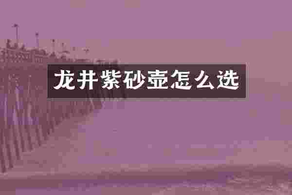 龙井紫砂壶怎么选