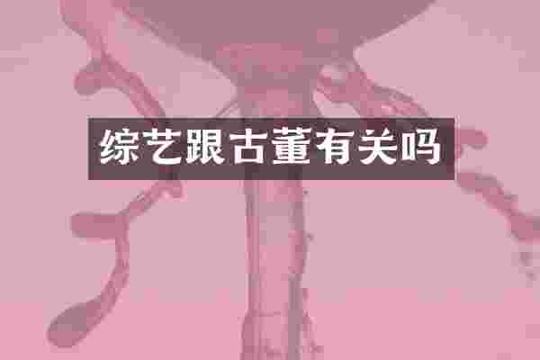 综艺跟古董有关吗