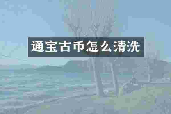 通宝古币怎么清洗