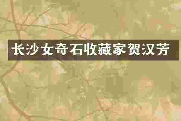 长沙女奇石收藏家贺汉芳