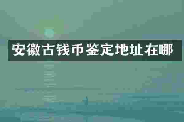 安徽古钱币鉴定地址在哪